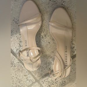Gianni bini nude/beige block heels size 10